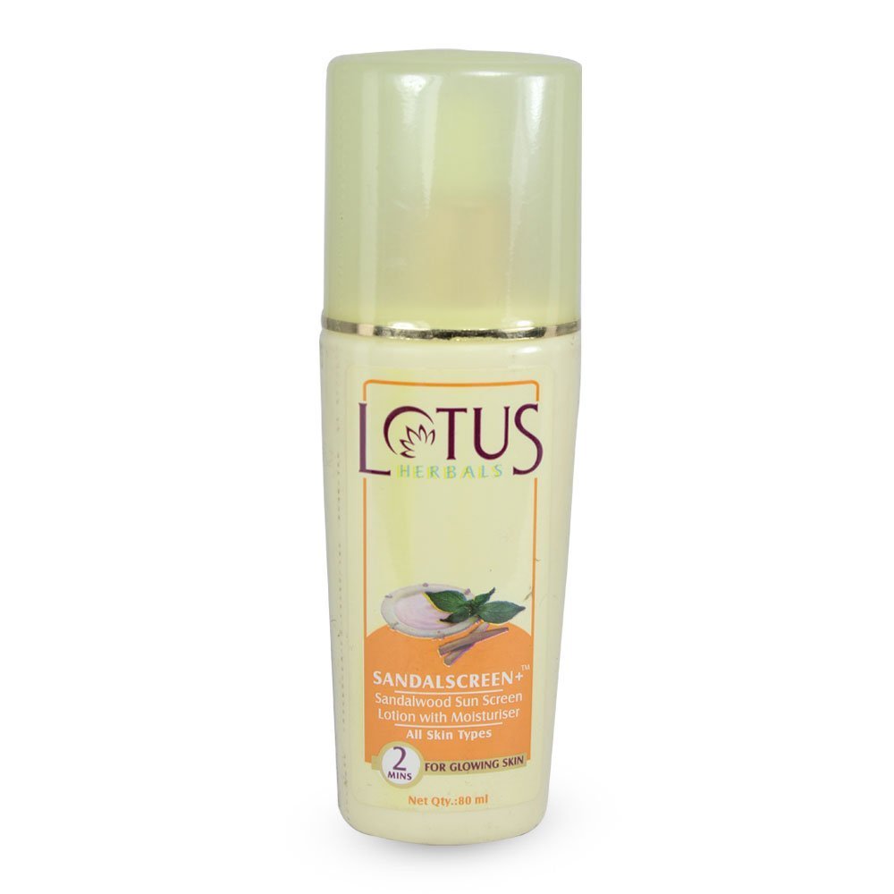 Lotus Herbals Sandalscreen Sandalwood Sunscreen Lotion with Moisturiser