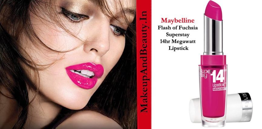 Maybelline Flash of Fuchsia Superstay 14hr Megawatt Lipstick Review